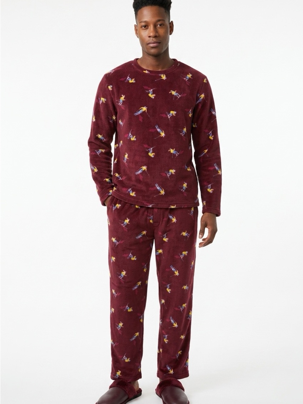 *3 PAIRS* St. Johns Bay Men’s Sz XL Burgundy Skier Fleece Sleep Pajama Pants